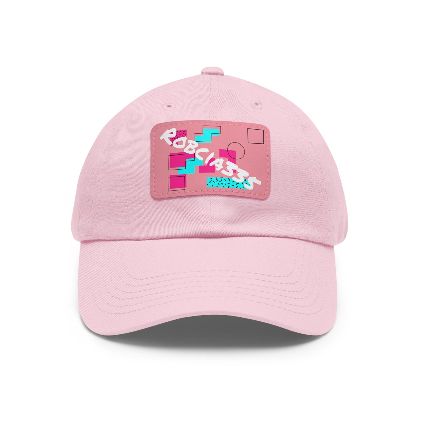 Robcia335 Dad Hat with Leather Patch (Rectangle)