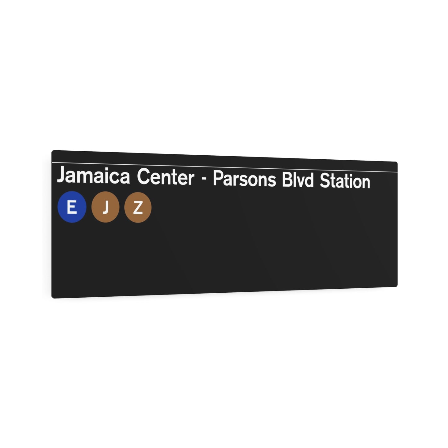 NYC Subway Jamaica Center Station (Standard) Metal Art Replica Sign