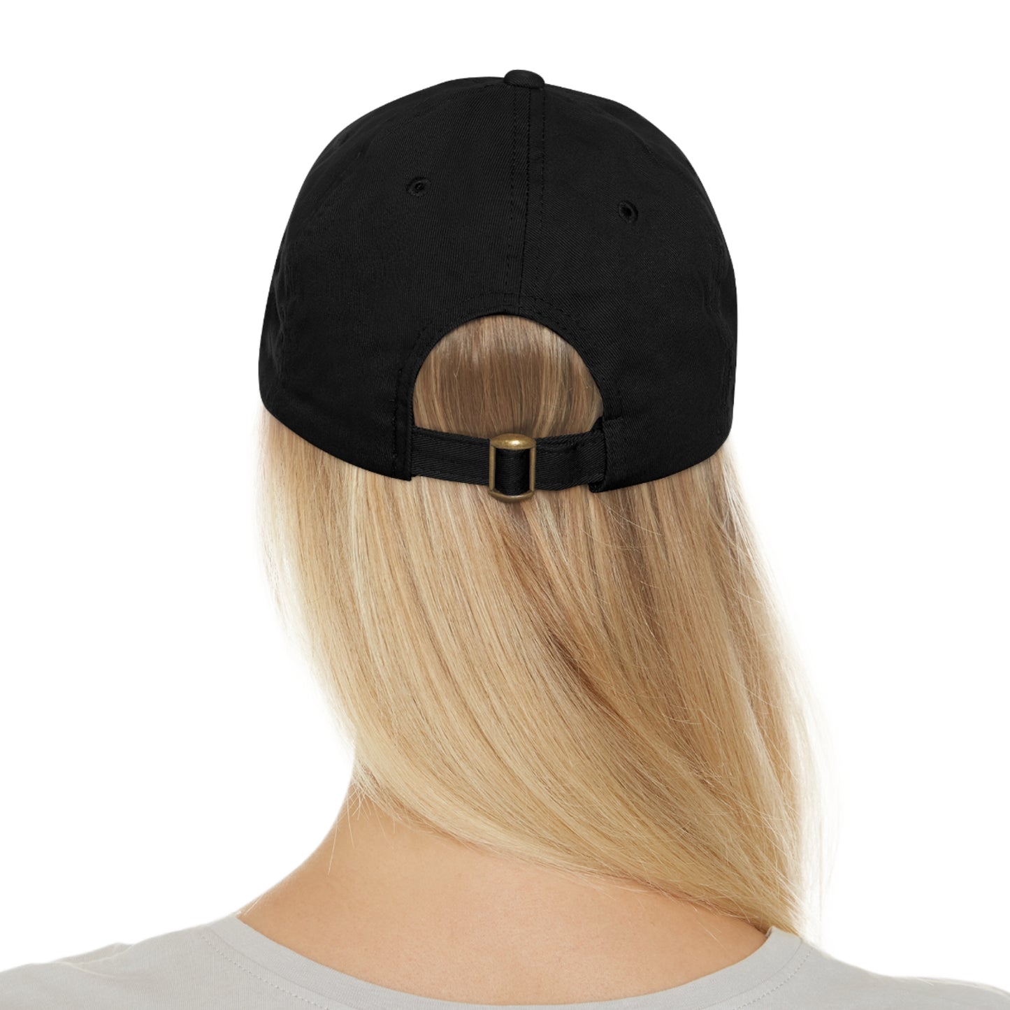 "Robcia335 Est. 2013" Dad Hat with Leather Patch (Round)