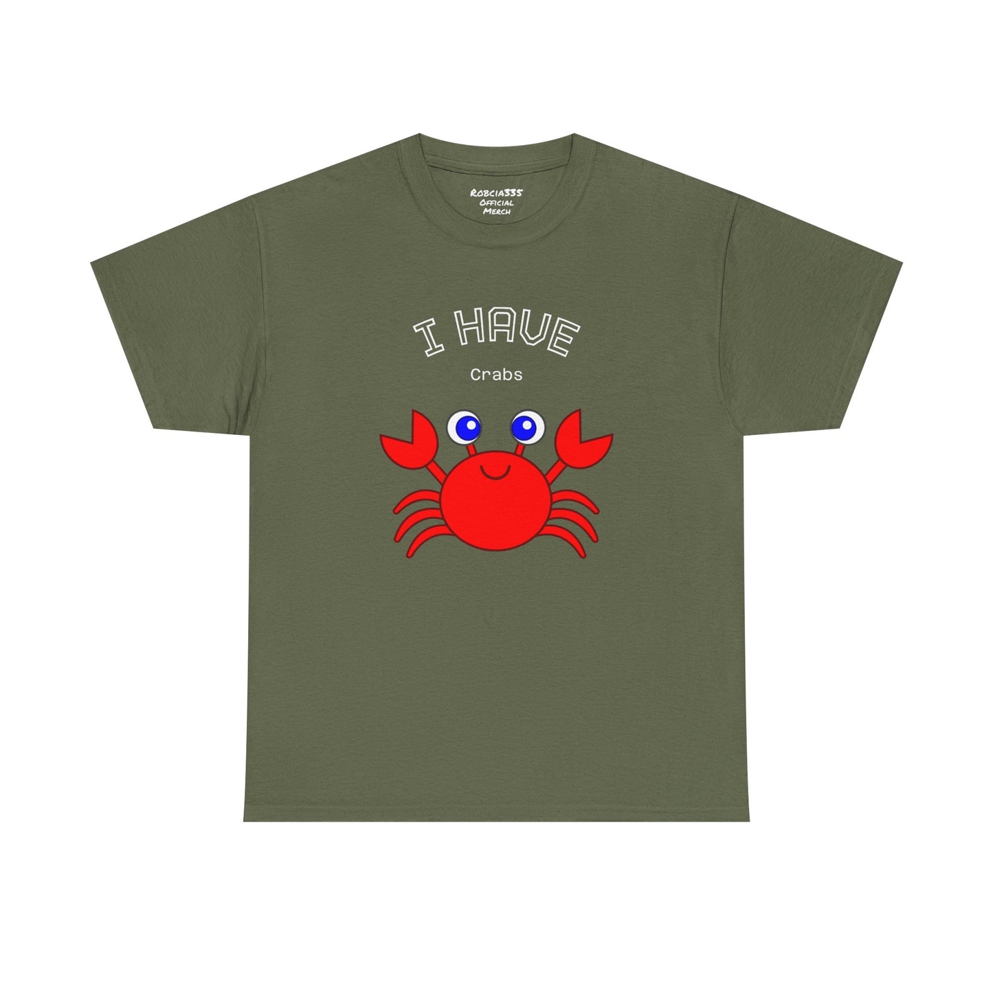 Funny "I Have Crabs" T-Shirt, Unisex Cotton Tee (Dark Colors)
