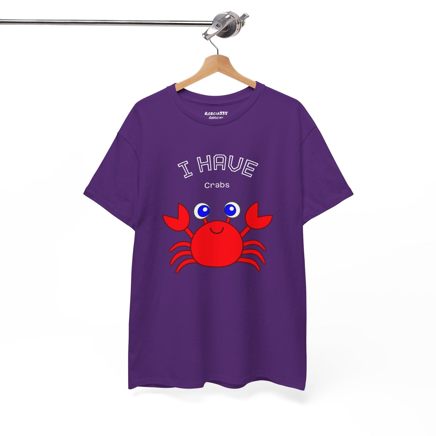 Funny "I Have Crabs" T-Shirt, Unisex Cotton Tee (Dark Colors)