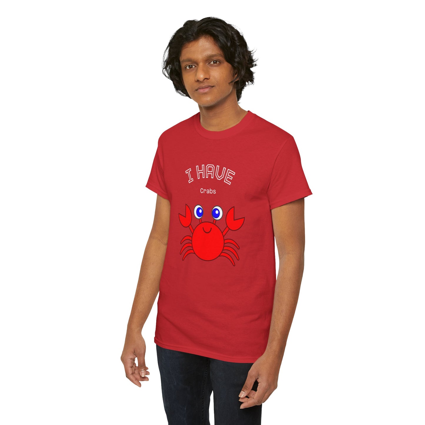 Funny "I Have Crabs" T-Shirt, Unisex Cotton Tee (Dark Colors)