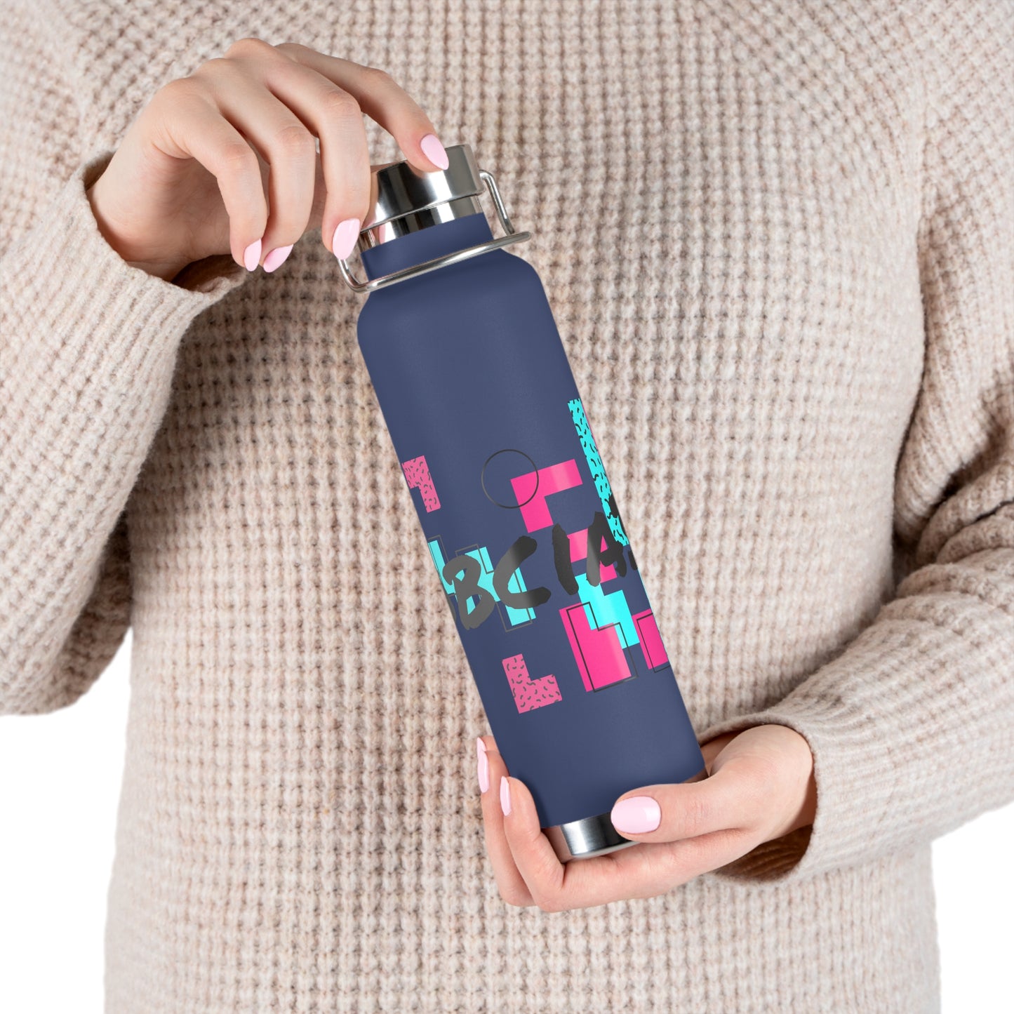 Robcia335 Copper Vacuum Insulated Bottle, 22oz