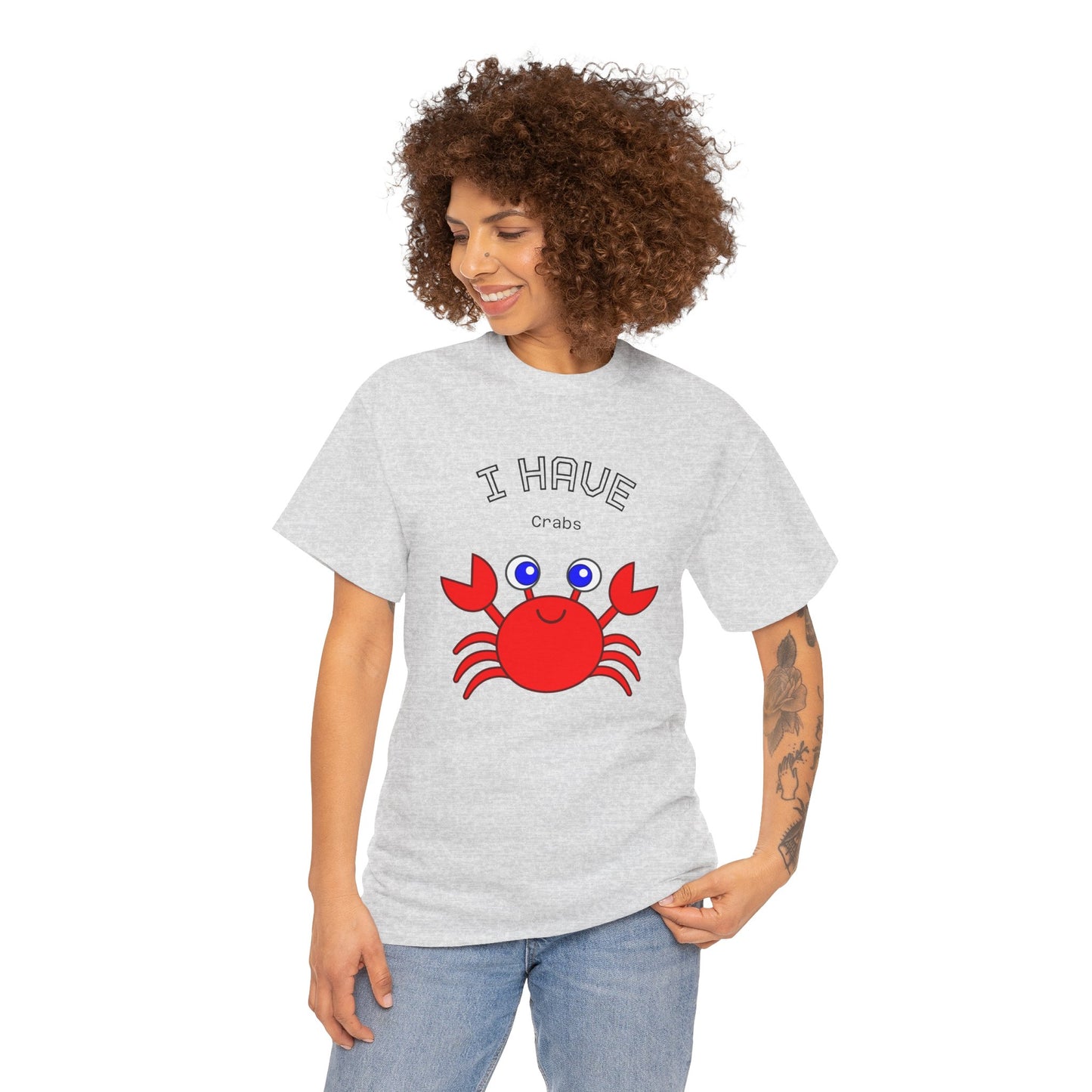Funny "I Have Crabs" T-Shirt, Unisex Cotton Tee (Light Colors)