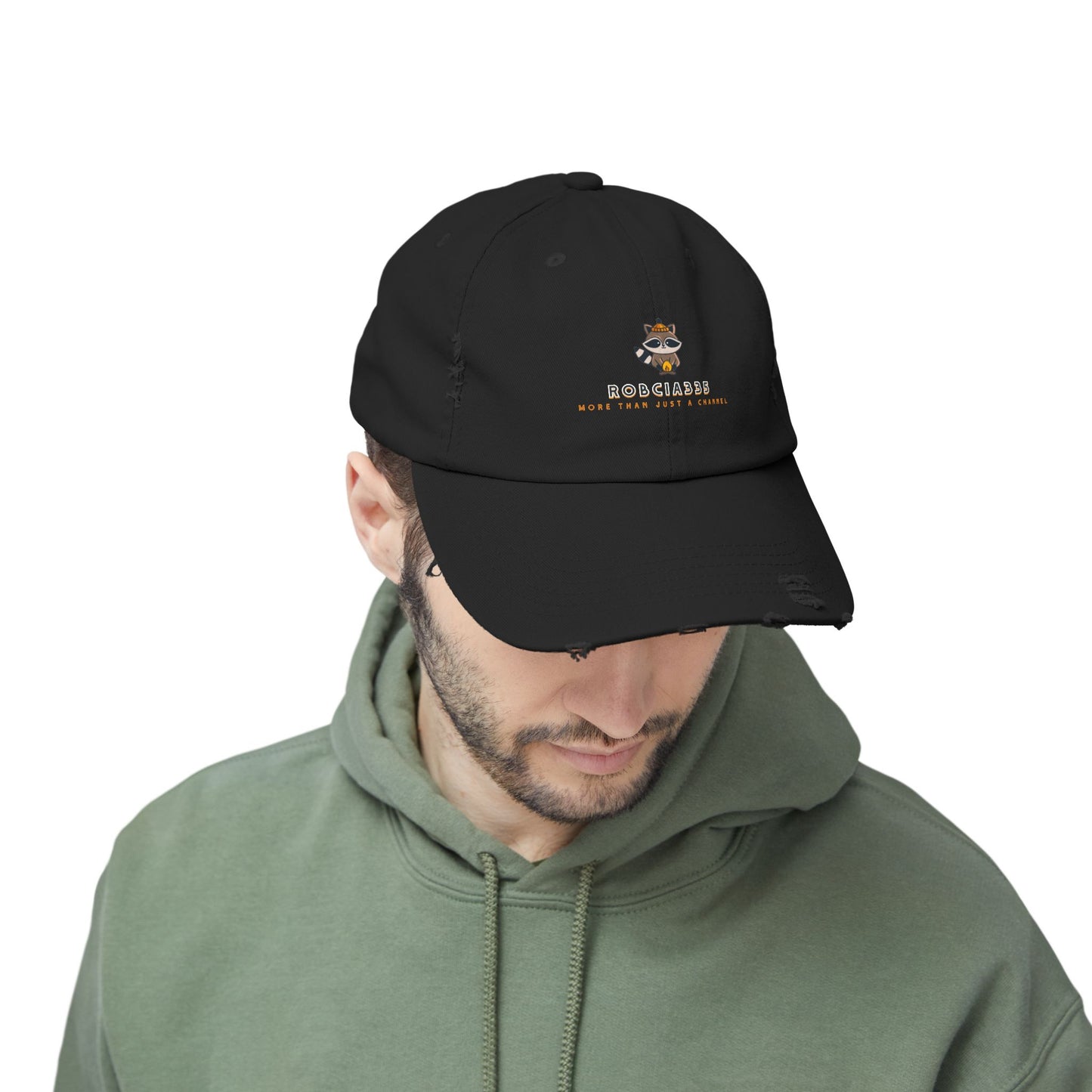 Robcia335 "Racoon" Unisex Distressed Cap