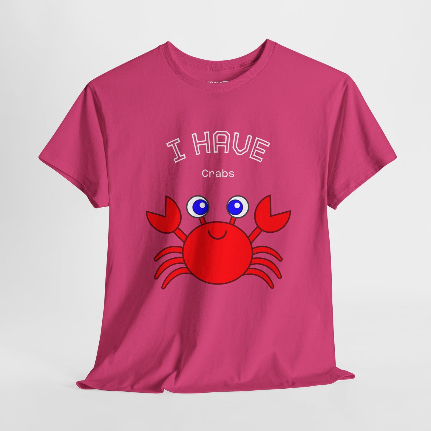 Funny "I Have Crabs" T-Shirt, Unisex Cotton Tee (Dark Colors)