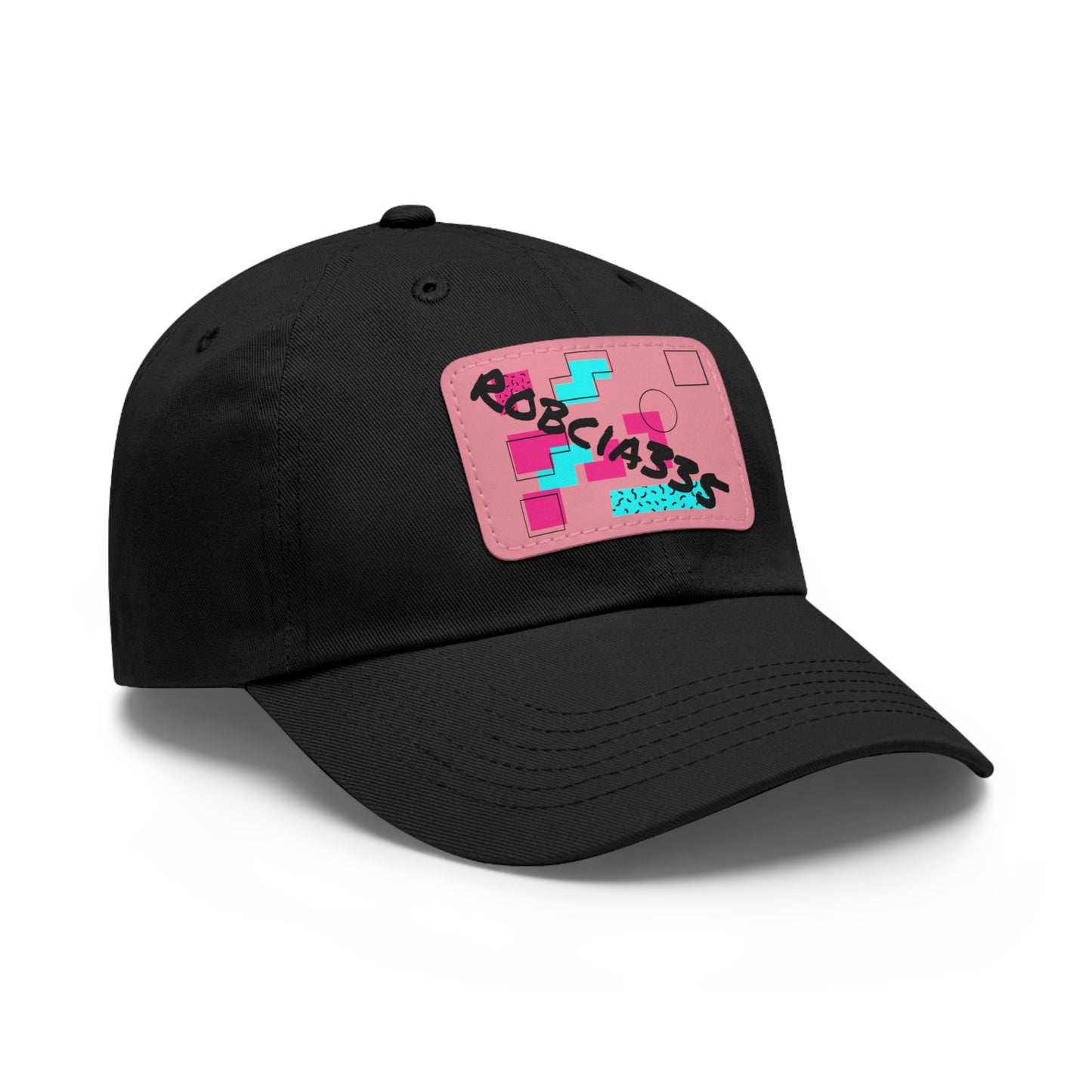 Robcia335 Dad Hat with Leather Patch (Rectangle)