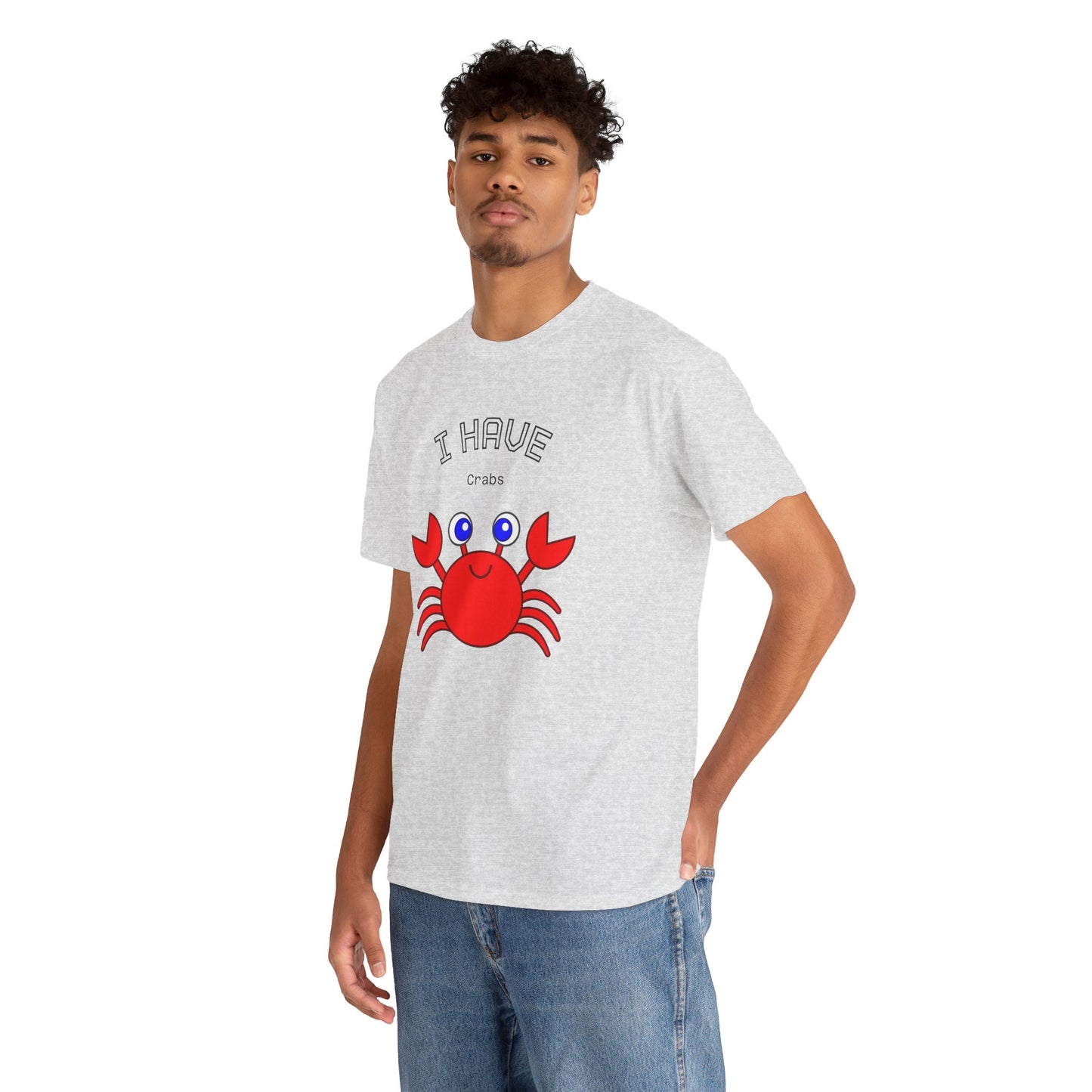 Funny "I Have Crabs" T-Shirt, Unisex Cotton Tee (Light Colors)