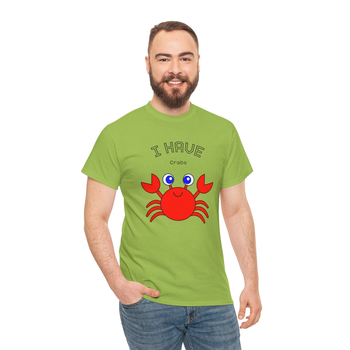 Funny "I Have Crabs" T-Shirt, Unisex Cotton Tee (Light Colors)