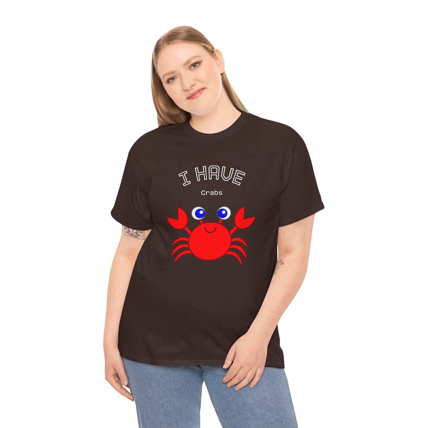 Funny "I Have Crabs" T-Shirt, Unisex Cotton Tee (Dark Colors)