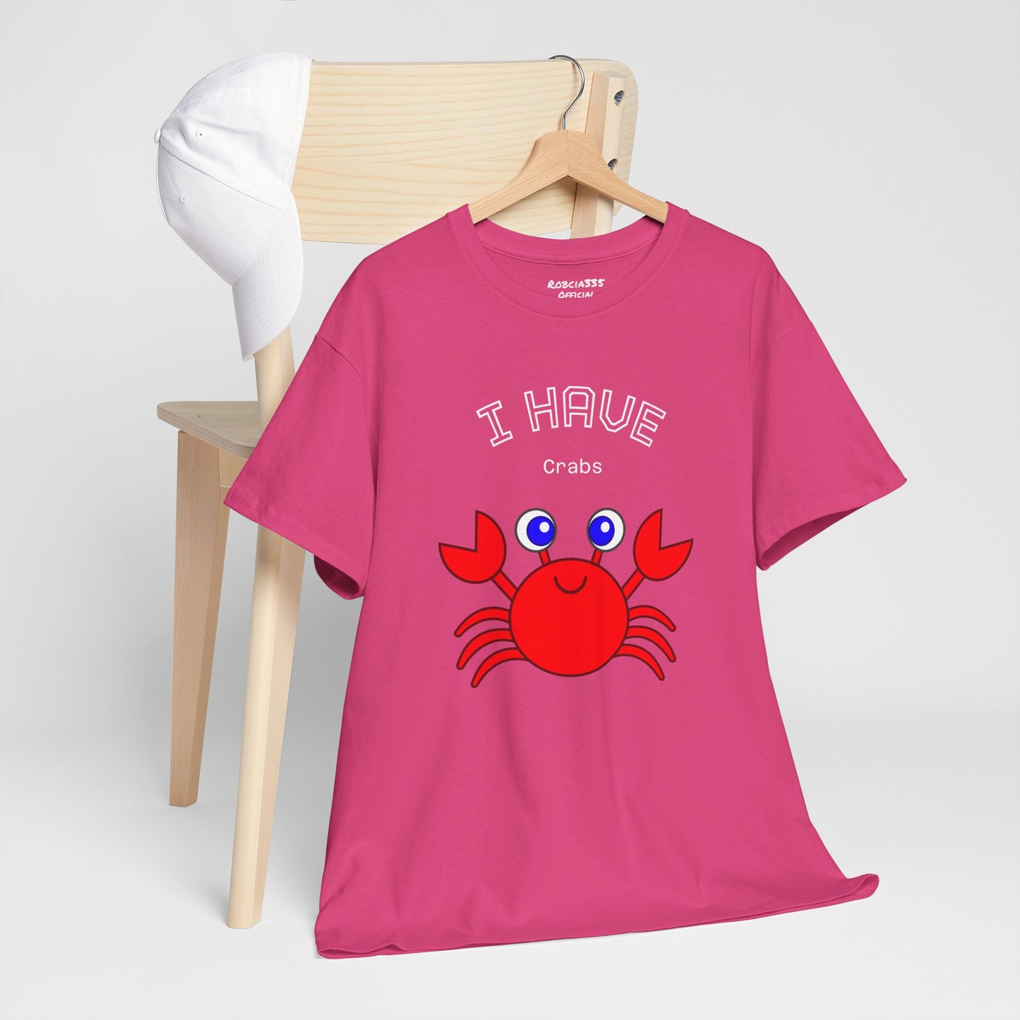 Funny "I Have Crabs" T-Shirt, Unisex Cotton Tee (Dark Colors)