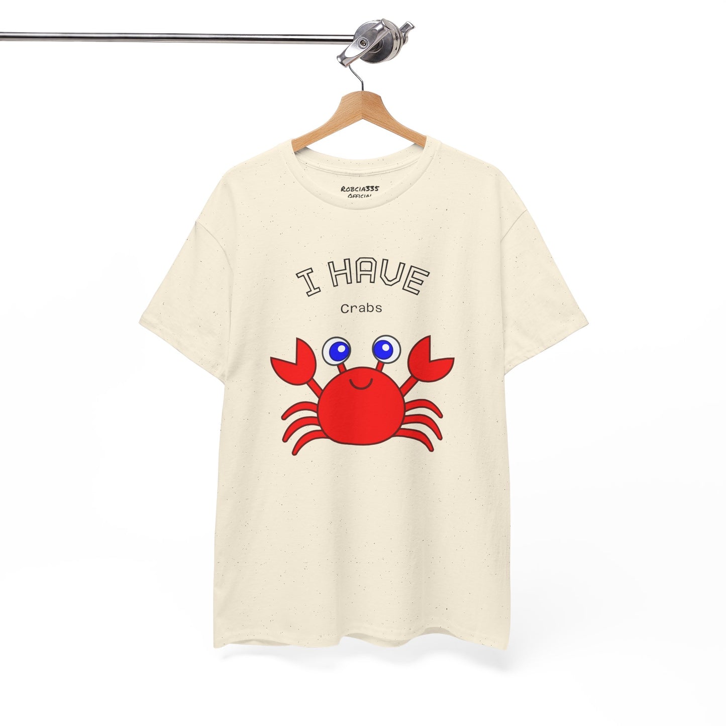Funny "I Have Crabs" T-Shirt, Unisex Cotton Tee (Light Colors)