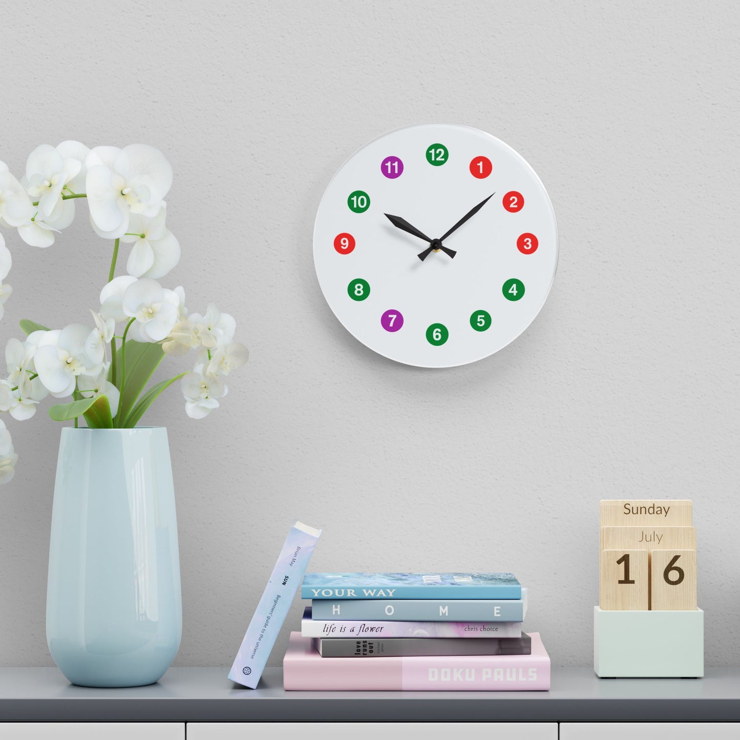 Acrylic (IRT Subway) Wall Clock