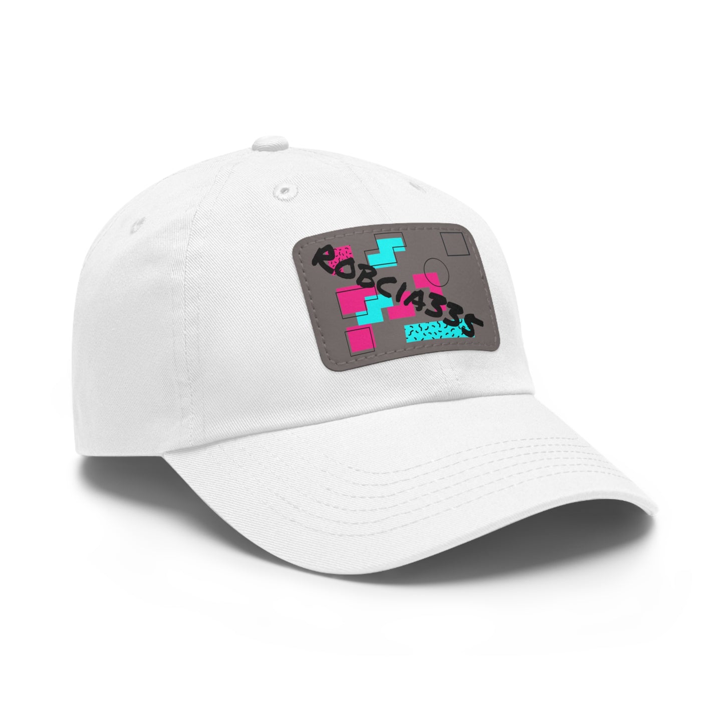 Robcia335 Dad Hat with Leather Patch (Rectangle)