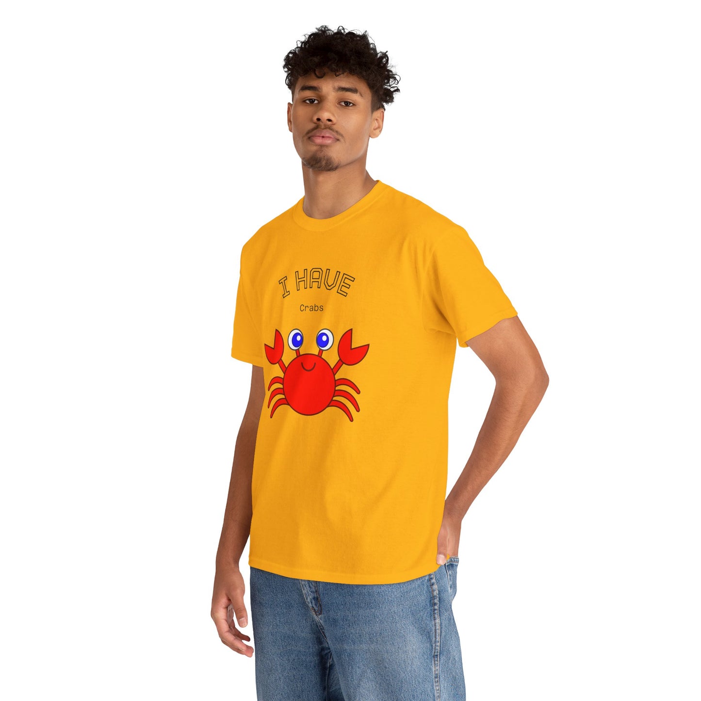 Funny "I Have Crabs" T-Shirt, Unisex Cotton Tee (Light Colors)