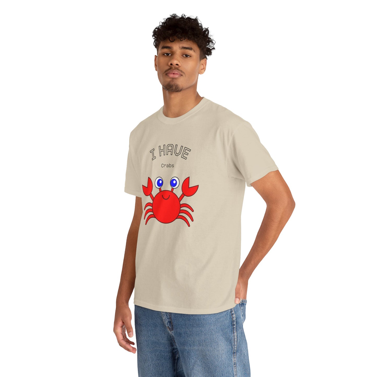 Funny "I Have Crabs" T-Shirt, Unisex Cotton Tee (Light Colors)