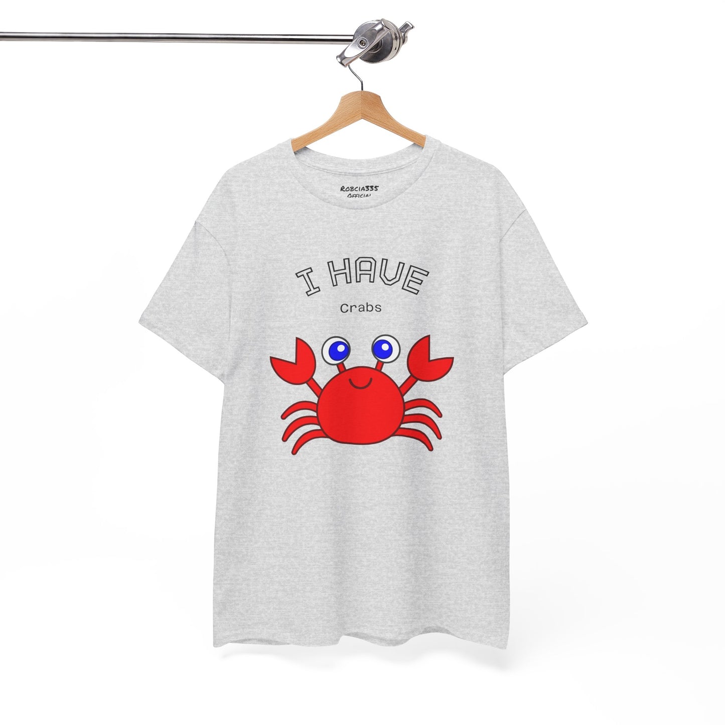 Funny "I Have Crabs" T-Shirt, Unisex Cotton Tee (Light Colors)