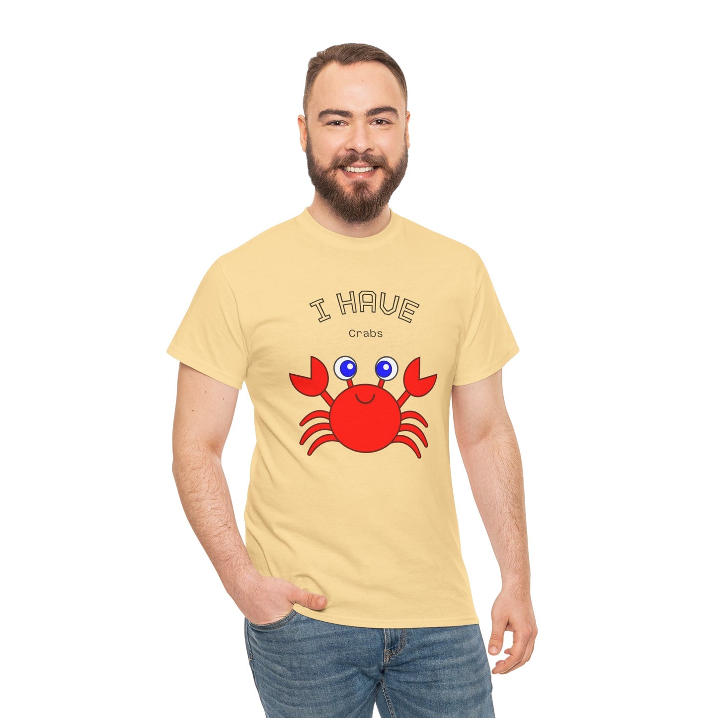 Funny "I Have Crabs" T-Shirt, Unisex Cotton Tee (Light Colors)