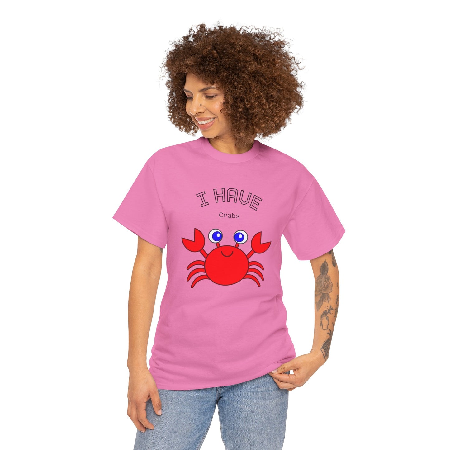 Funny "I Have Crabs" T-Shirt, Unisex Cotton Tee (Light Colors)