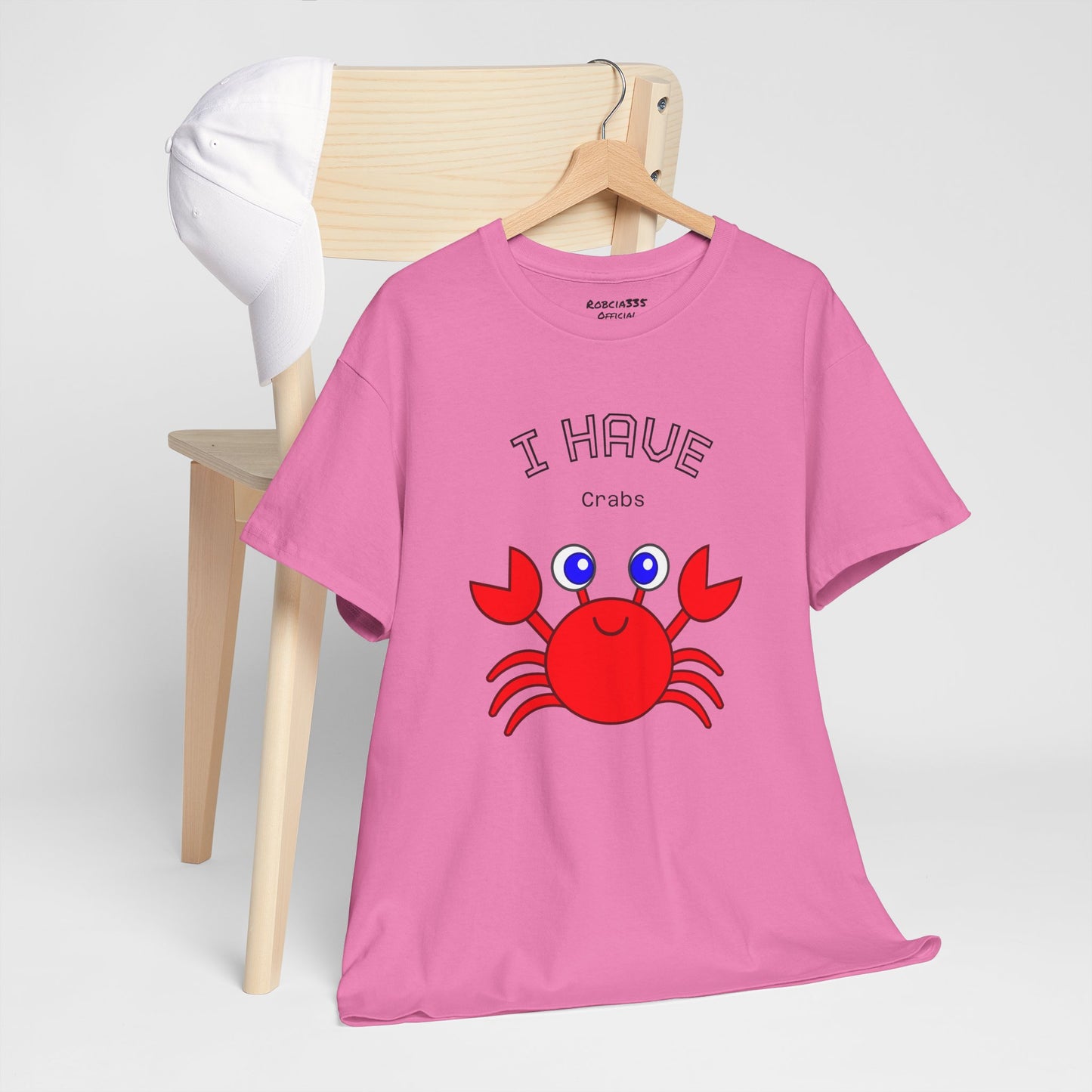 Funny "I Have Crabs" T-Shirt, Unisex Cotton Tee (Light Colors)