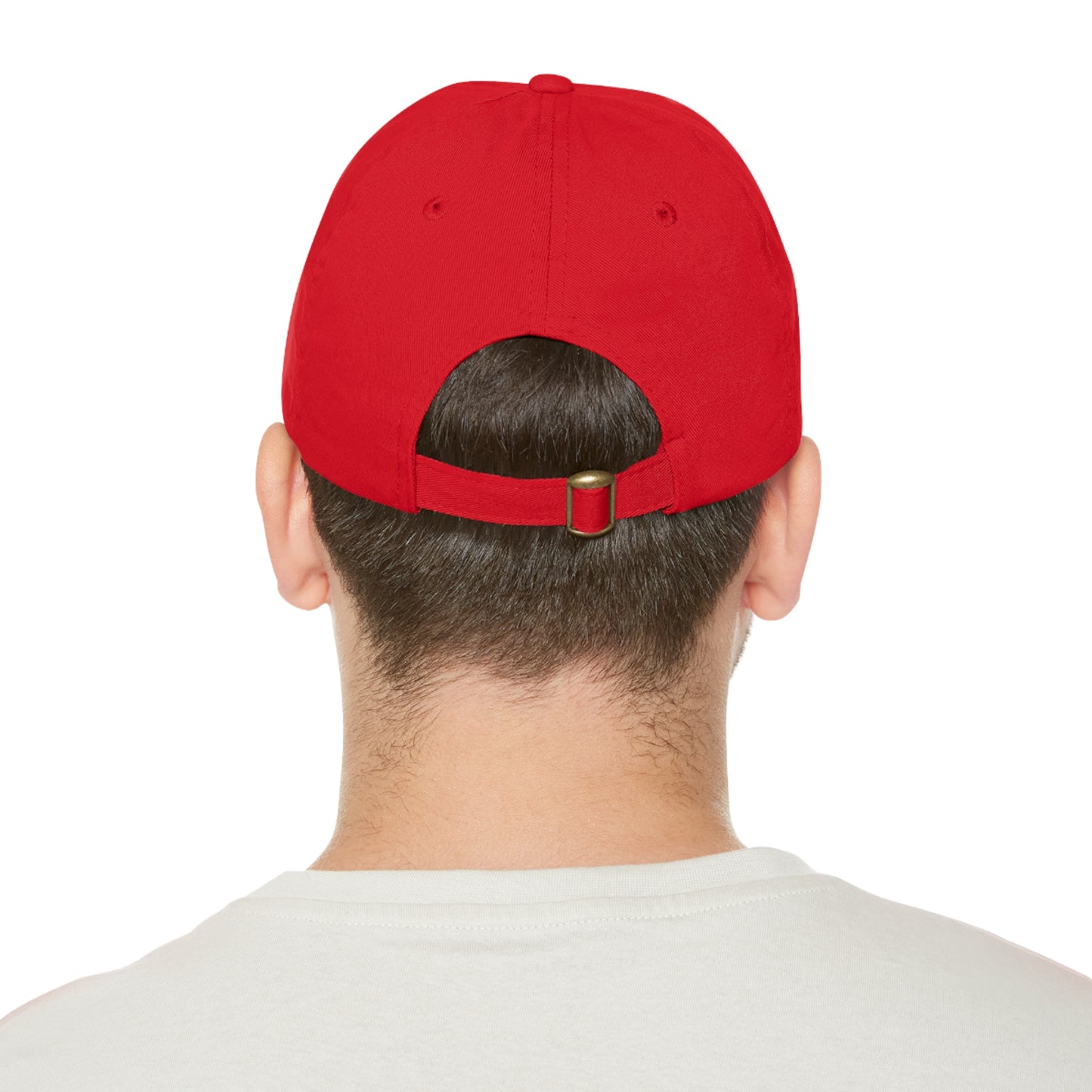 "Robcia335 Est. 2013" Dad Hat with Leather Patch (Round)
