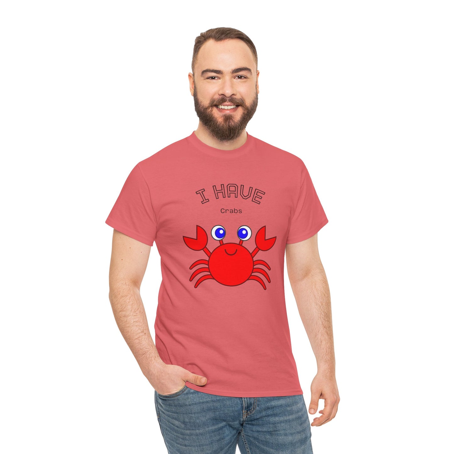 Funny "I Have Crabs" T-Shirt, Unisex Cotton Tee (Light Colors)