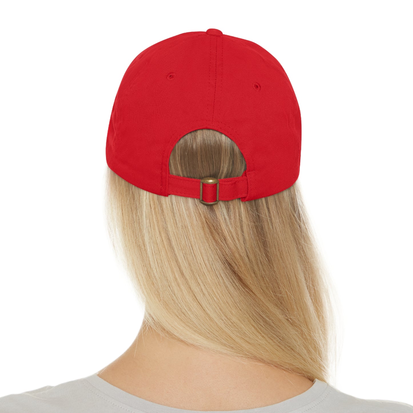 "Robcia335 Est. 2013" Dad Hat with Leather Patch (Round)