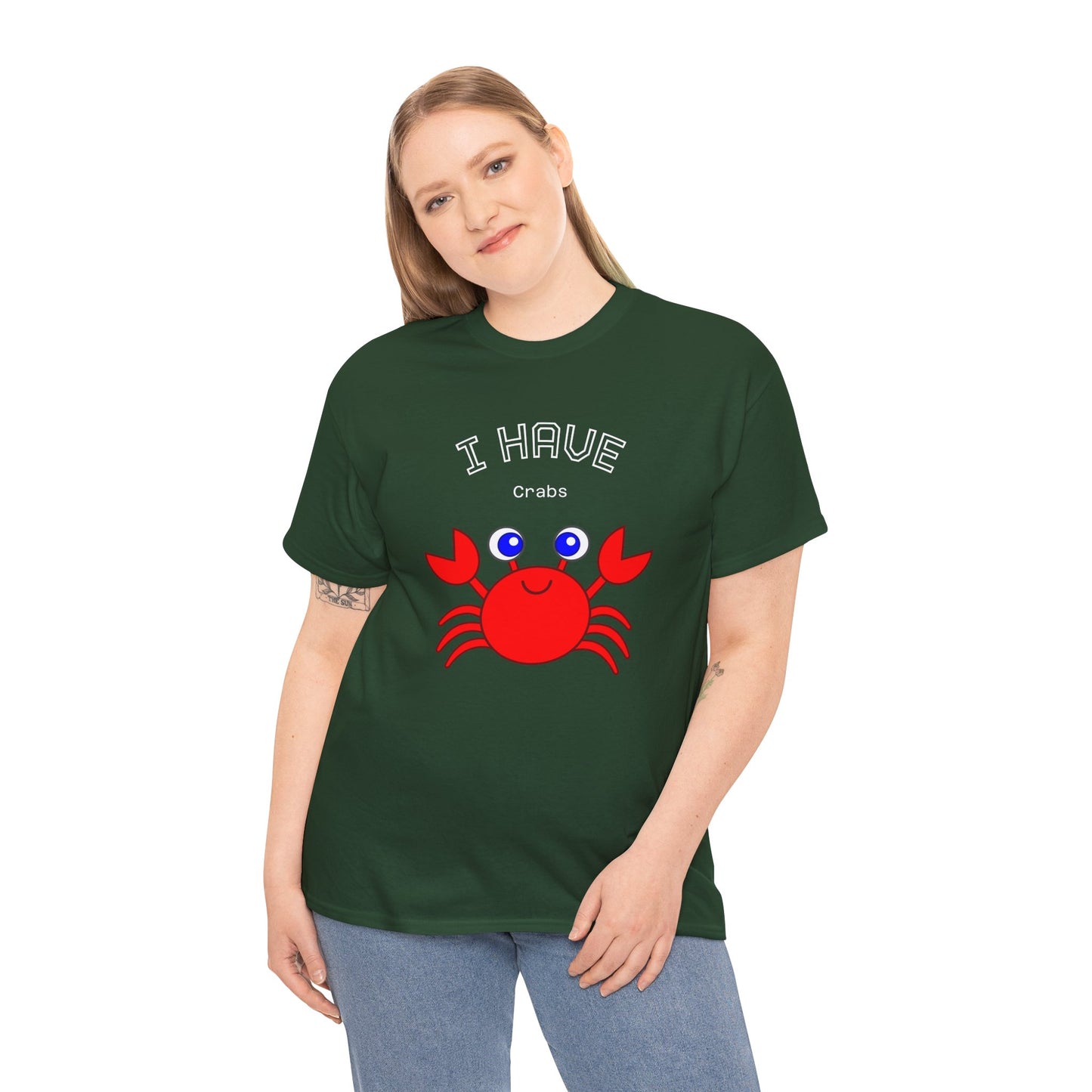 Funny "I Have Crabs" T-Shirt, Unisex Cotton Tee (Dark Colors)
