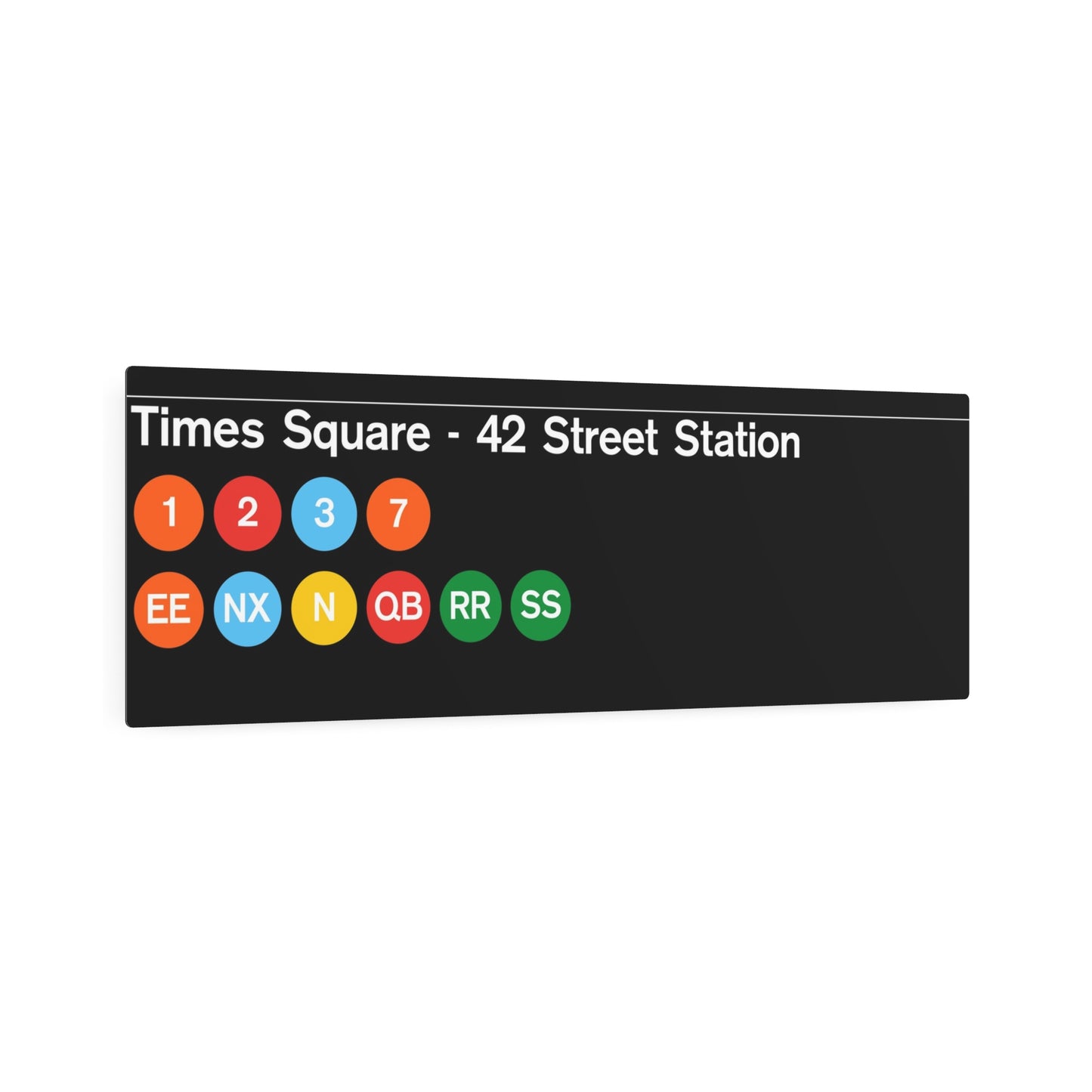 NYC Subway 1960/70s Times Square Station (Standard) Metal Art Replica Sign