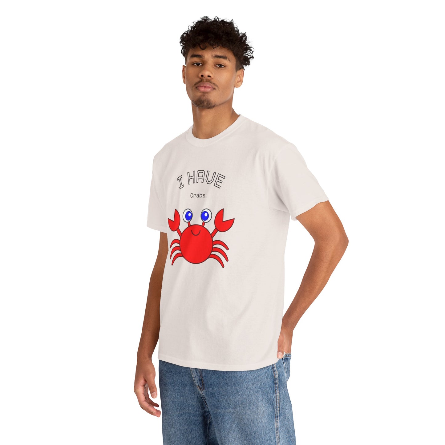 Funny "I Have Crabs" T-Shirt, Unisex Cotton Tee (Light Colors)