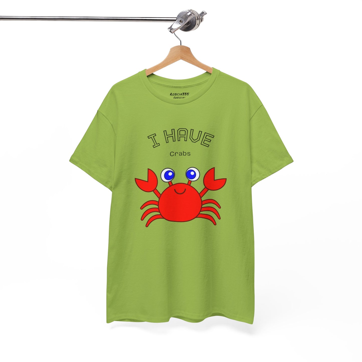 Funny "I Have Crabs" T-Shirt, Unisex Cotton Tee (Light Colors)