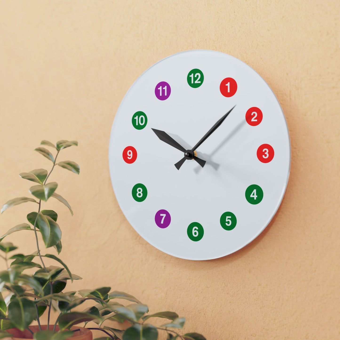 Acrylic (IRT Subway) Wall Clock