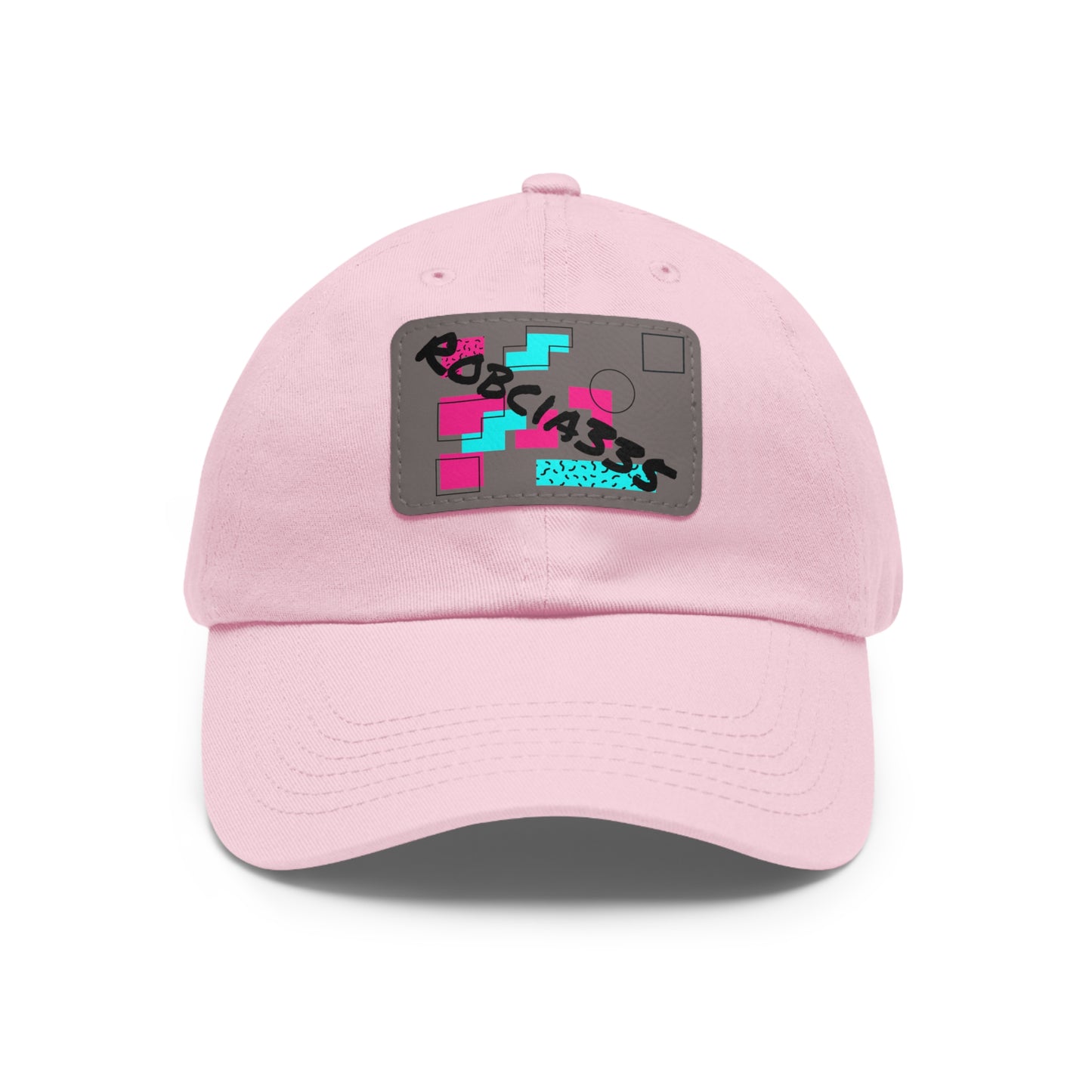 Robcia335 Dad Hat with Leather Patch (Rectangle)