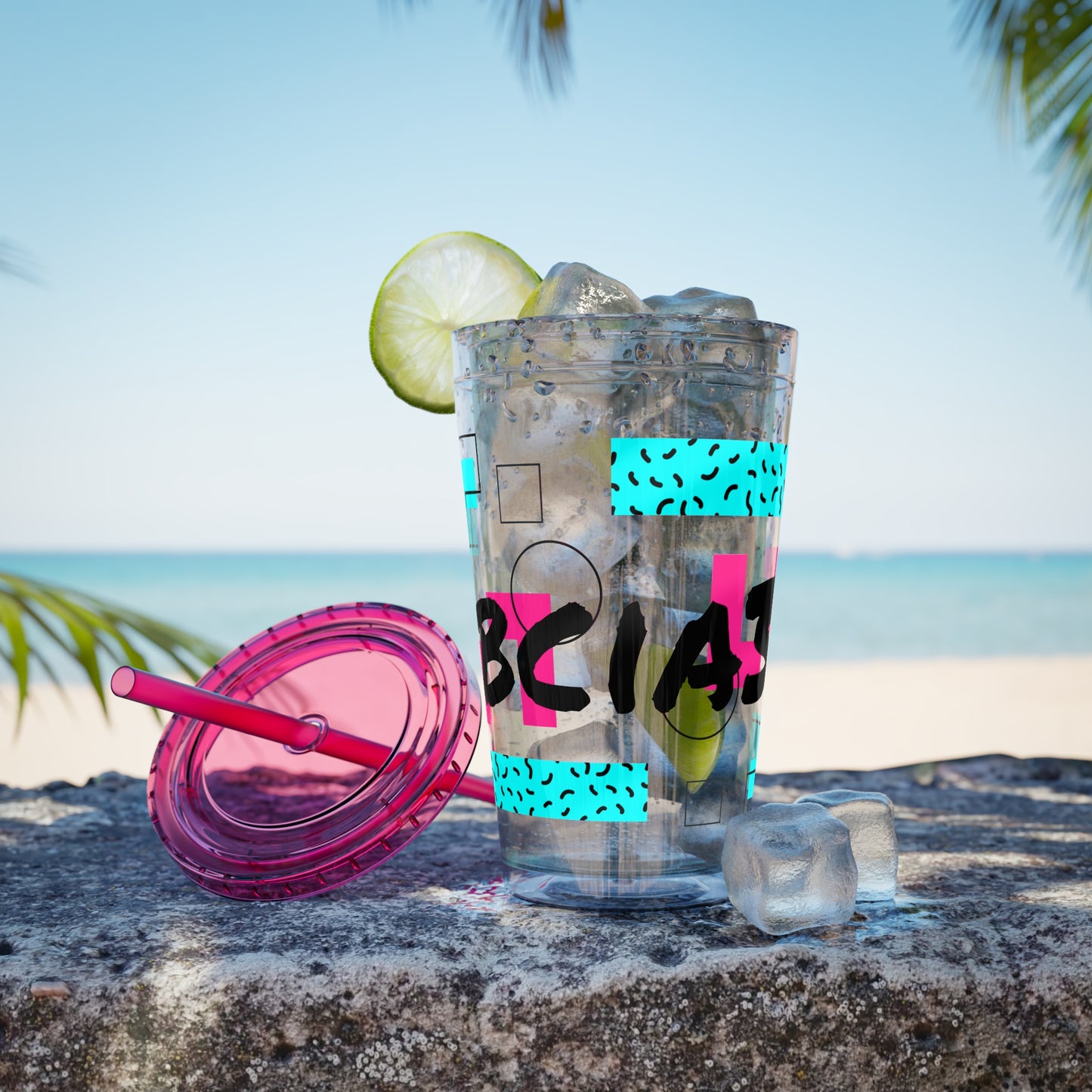 Robcia335 Sunsplash Tumbler with Straw, 16oz