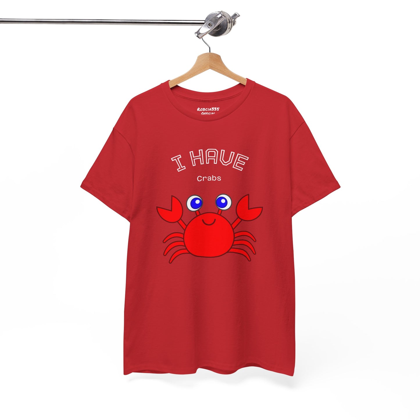 Funny "I Have Crabs" T-Shirt, Unisex Cotton Tee (Dark Colors)
