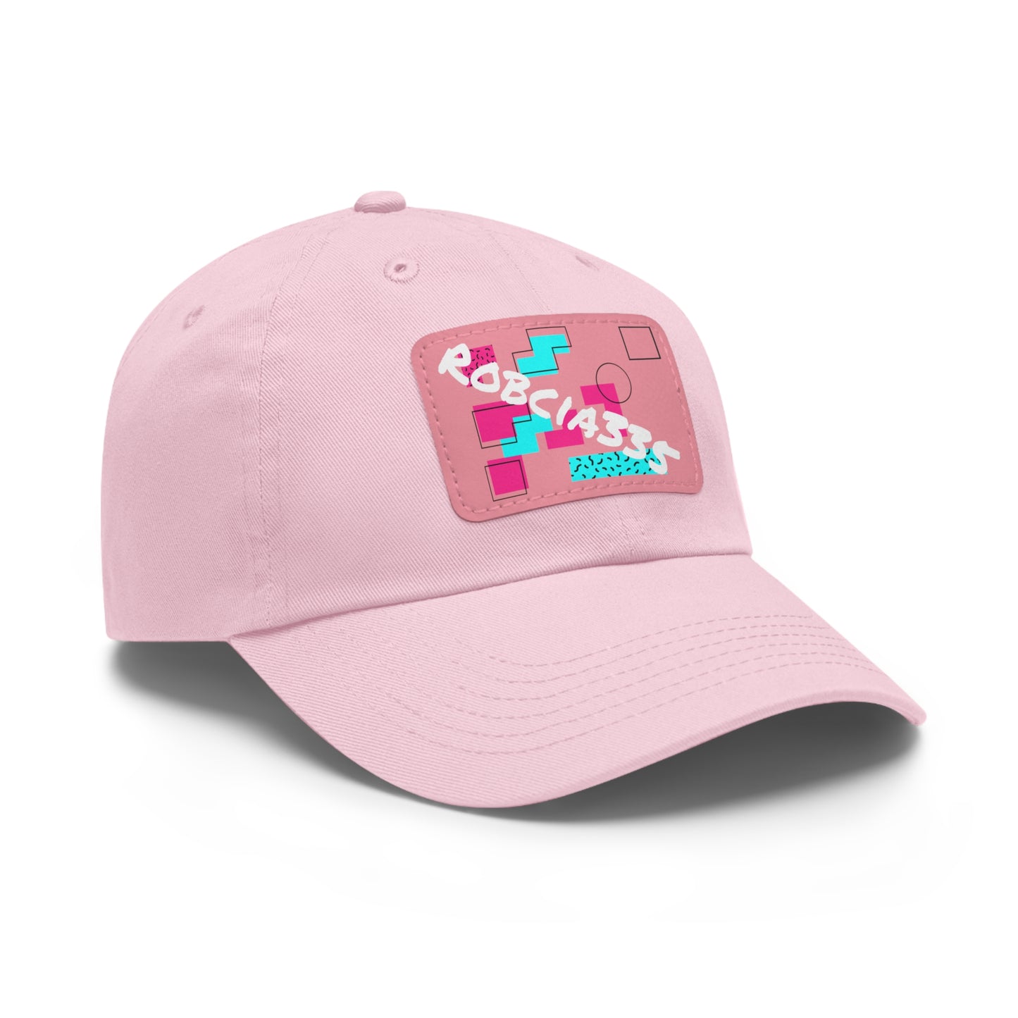 Robcia335 Dad Hat with Leather Patch (Rectangle)
