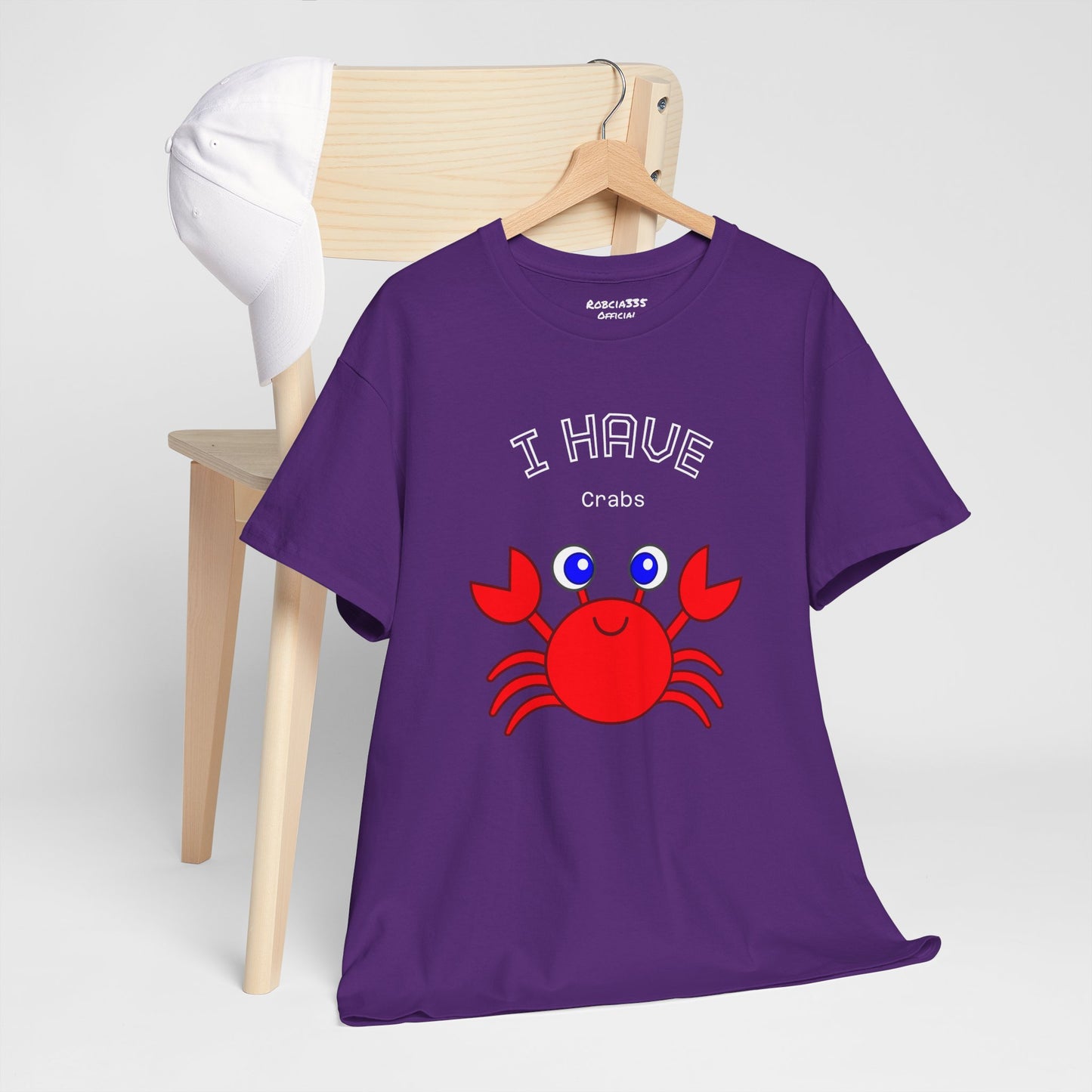 Funny "I Have Crabs" T-Shirt, Unisex Cotton Tee (Dark Colors)