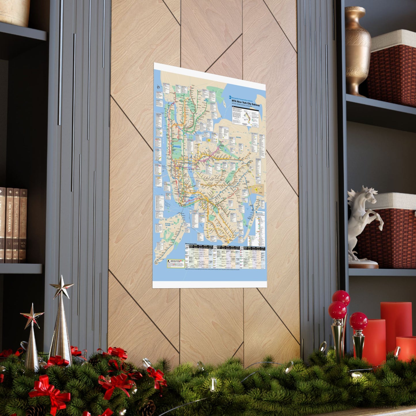 MTA NYC Subway Map April 2007 Poster, Urban Home Decor, City Gifts, Wall Art