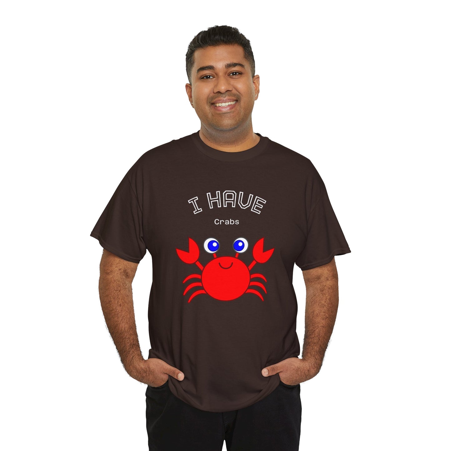 Funny "I Have Crabs" T-Shirt, Unisex Cotton Tee (Dark Colors)