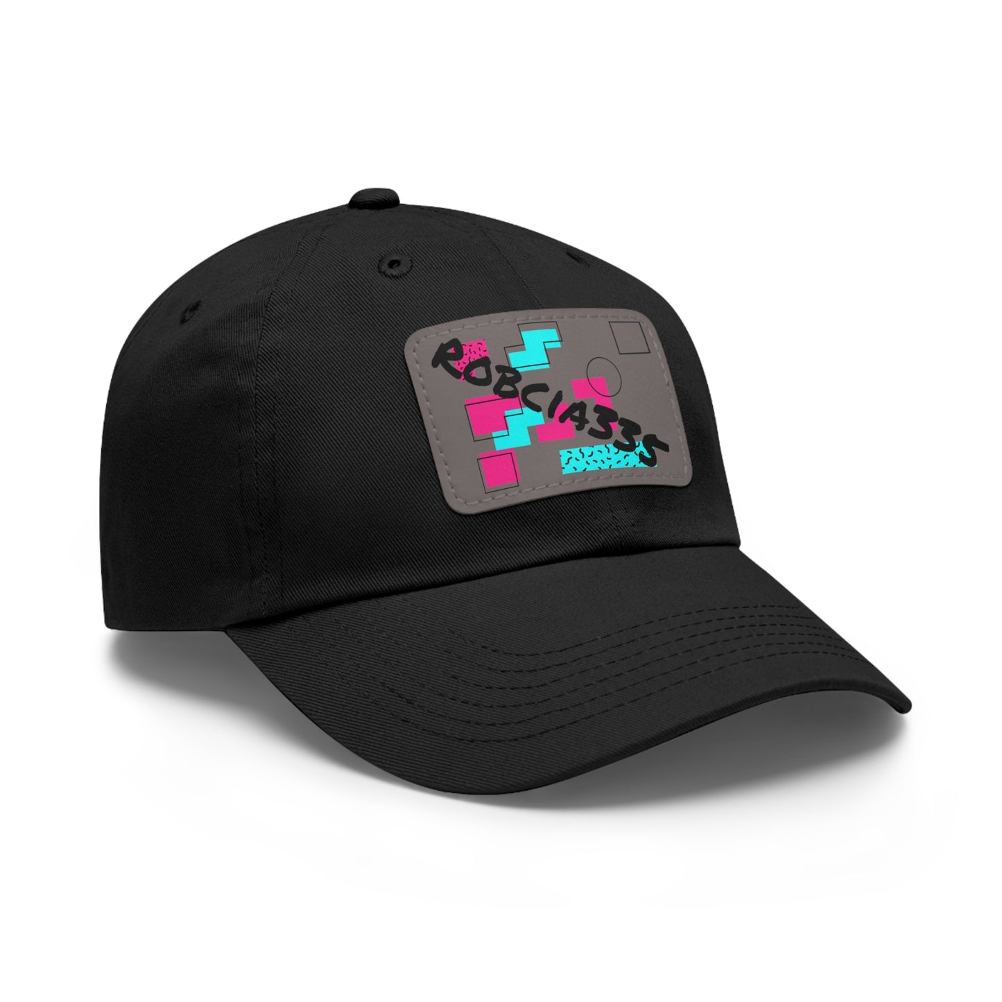Robcia335 Dad Hat with Leather Patch (Rectangle)