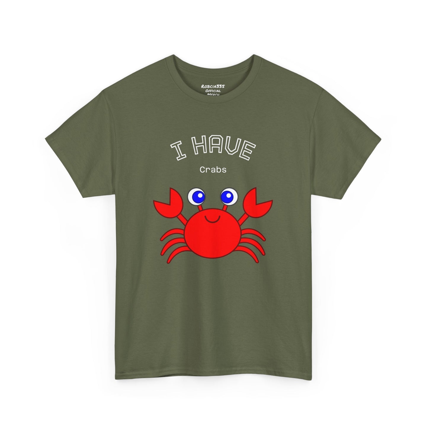 Funny "I Have Crabs" T-Shirt, Unisex Cotton Tee (Dark Colors)