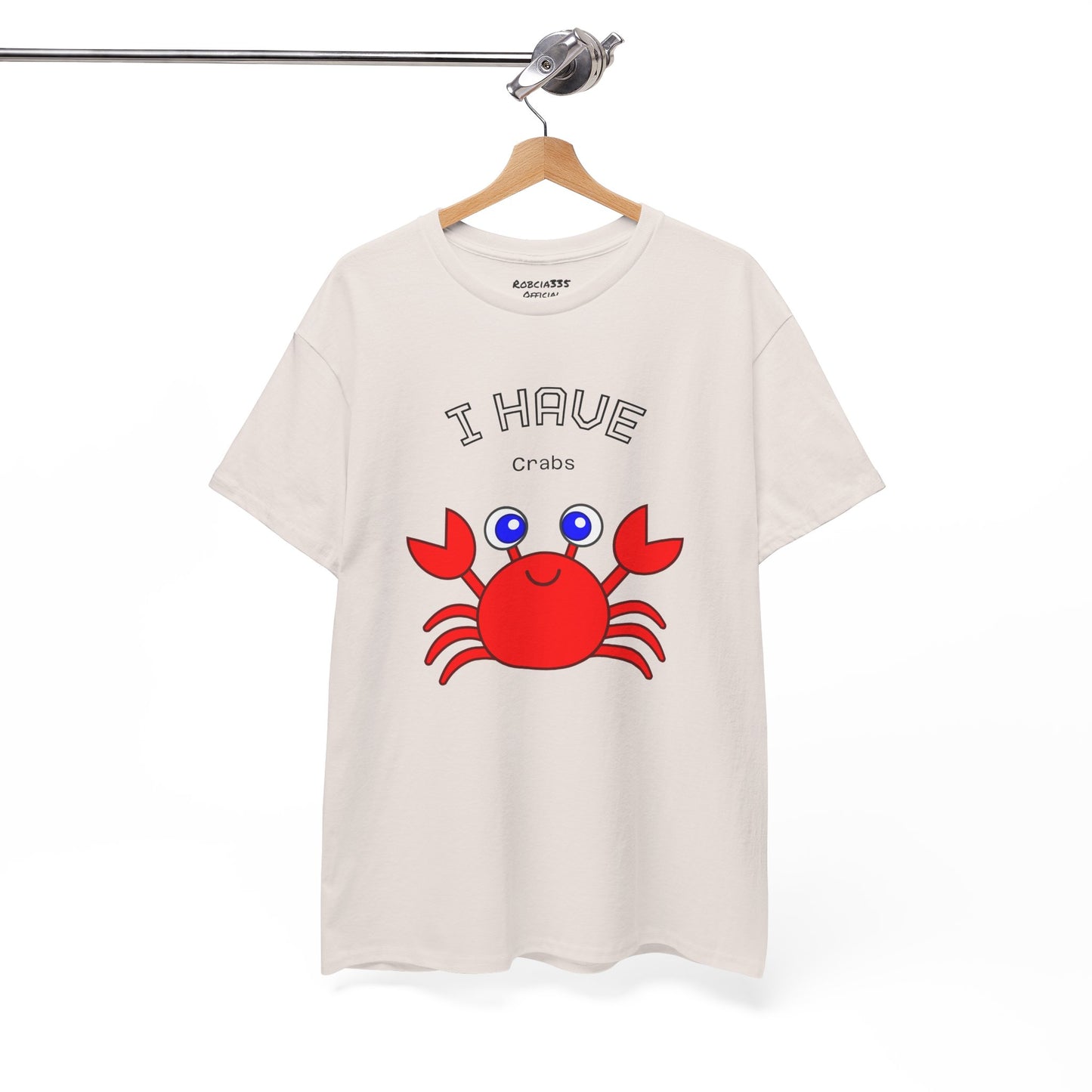 Funny "I Have Crabs" T-Shirt, Unisex Cotton Tee (Light Colors)
