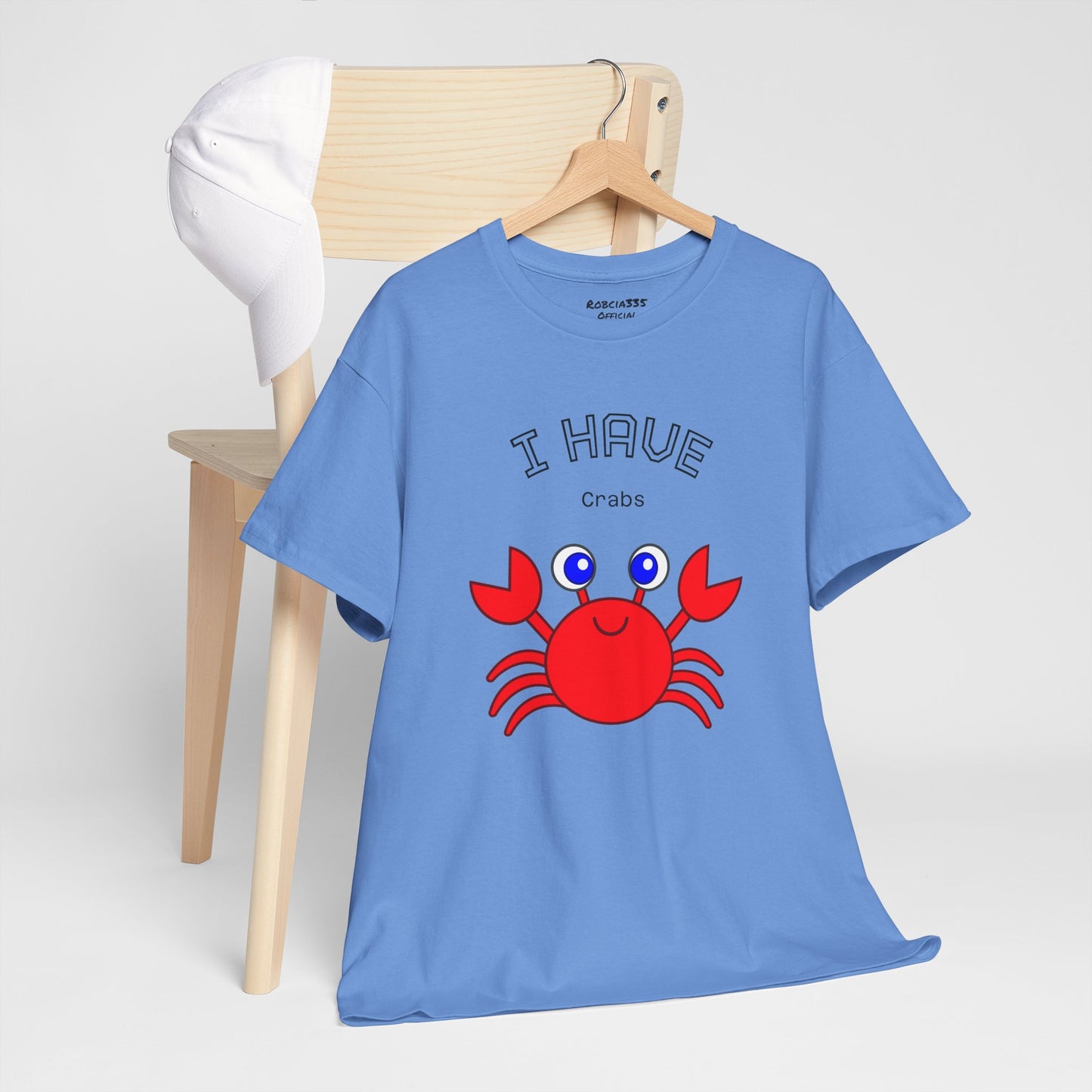 Funny "I Have Crabs" T-Shirt, Unisex Cotton Tee (Light Colors)