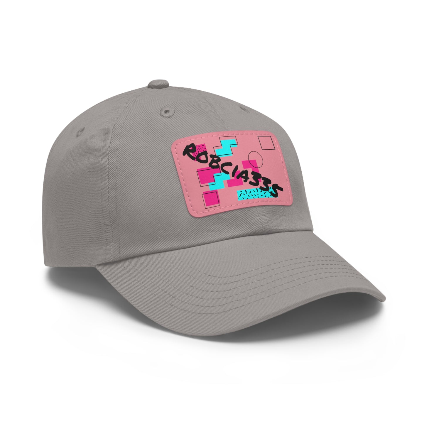 Robcia335 Dad Hat with Leather Patch (Rectangle)