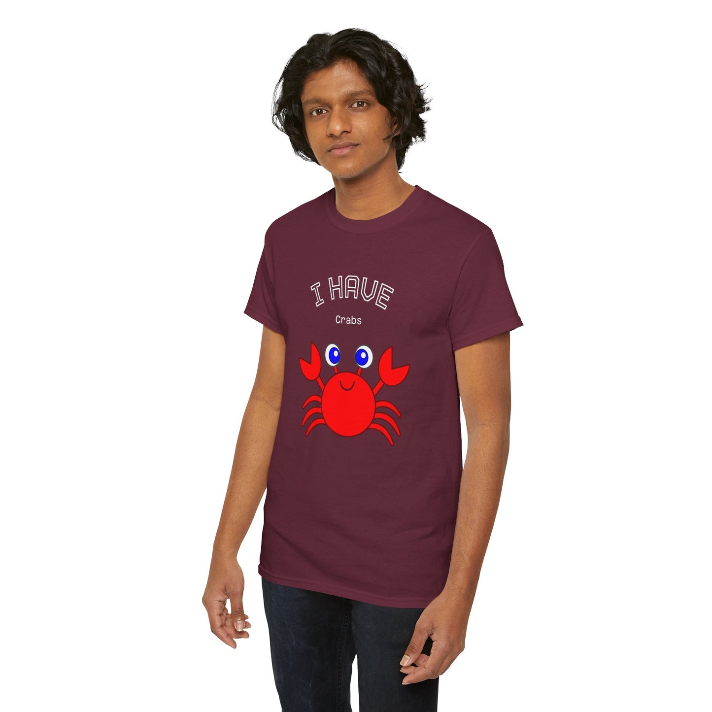 Funny "I Have Crabs" T-Shirt, Unisex Cotton Tee (Dark Colors)