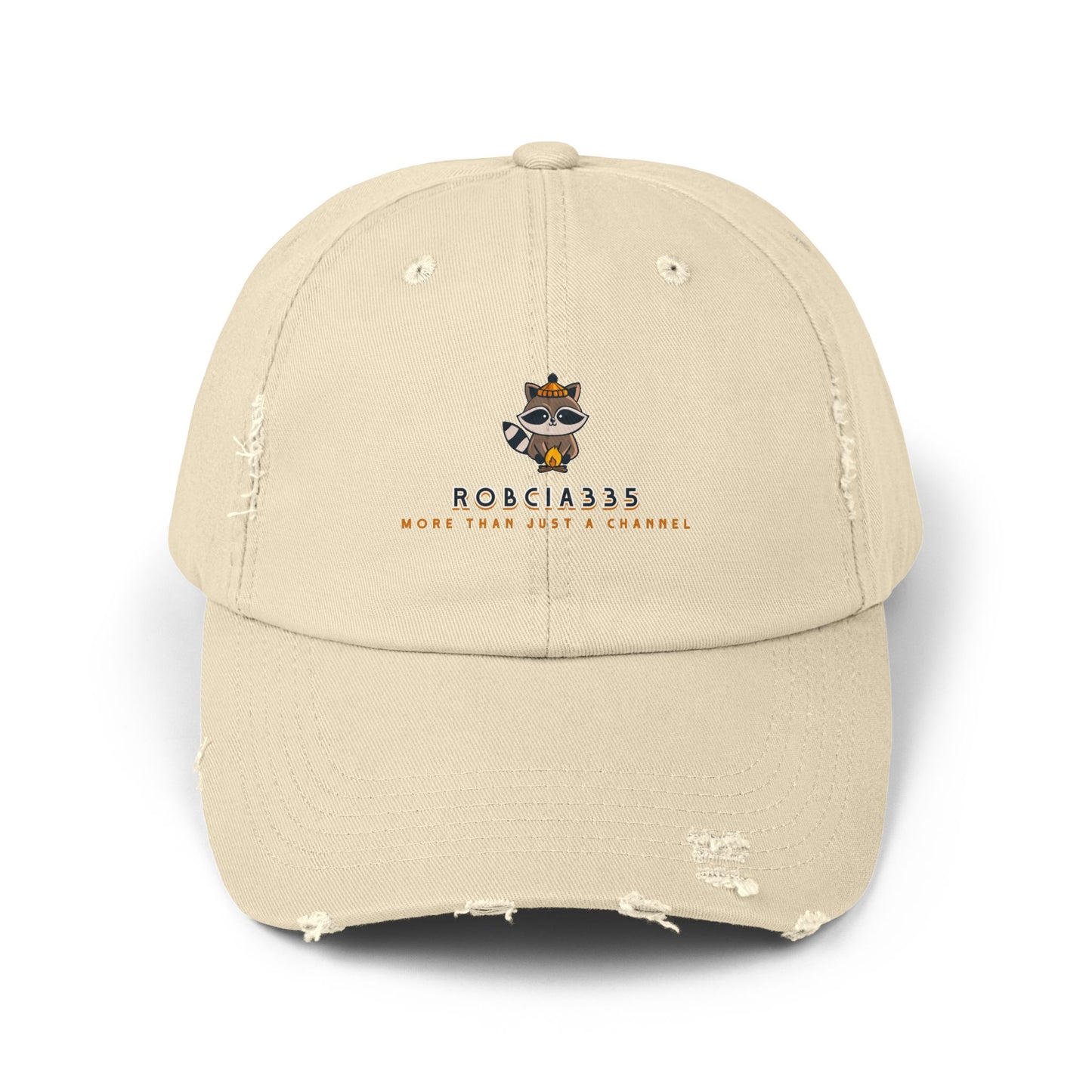 Robcia335 "Racoon" Unisex Distressed Cap