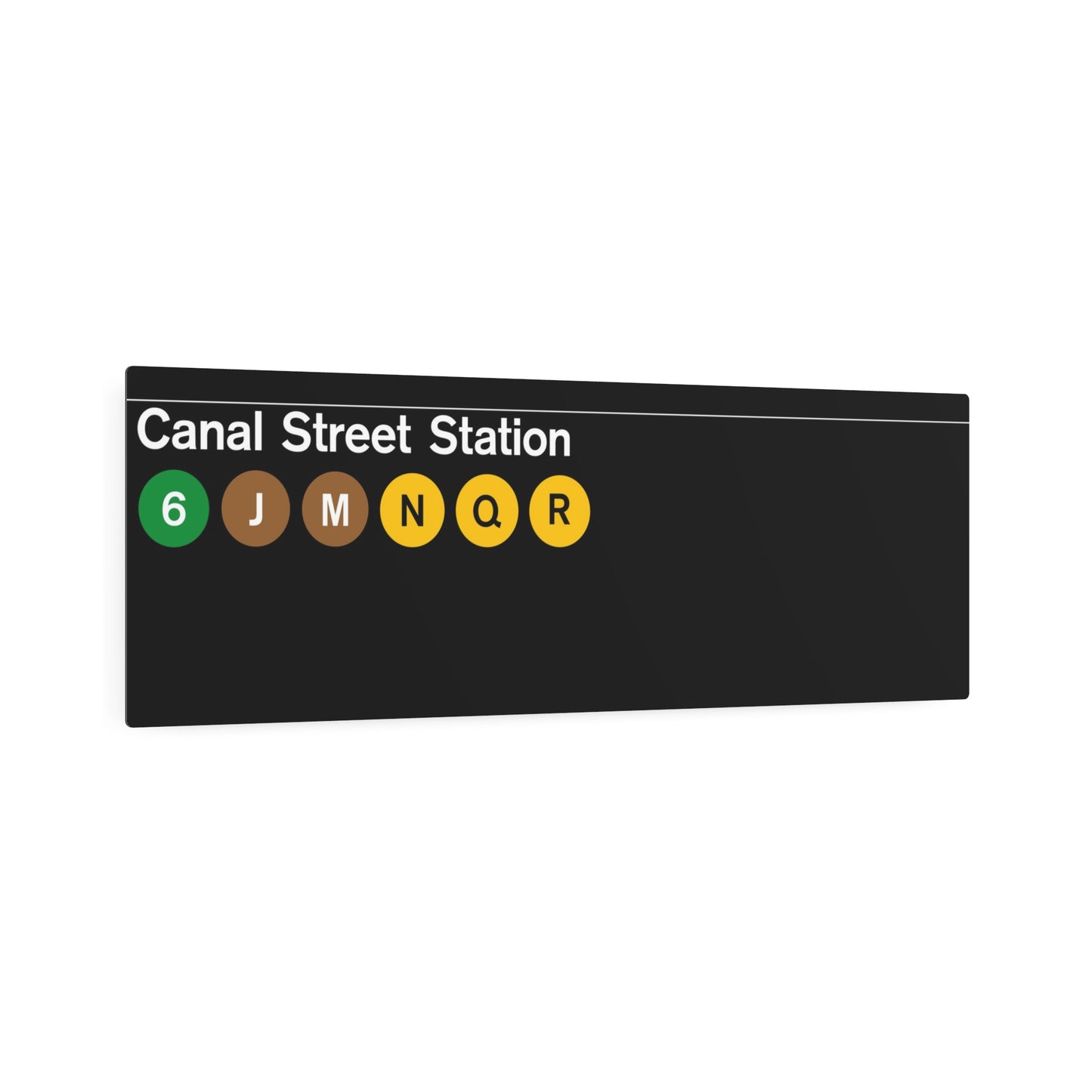 NYC Subway 1990s/2000s Canal Street (Standard) Metal Art Replica Sign