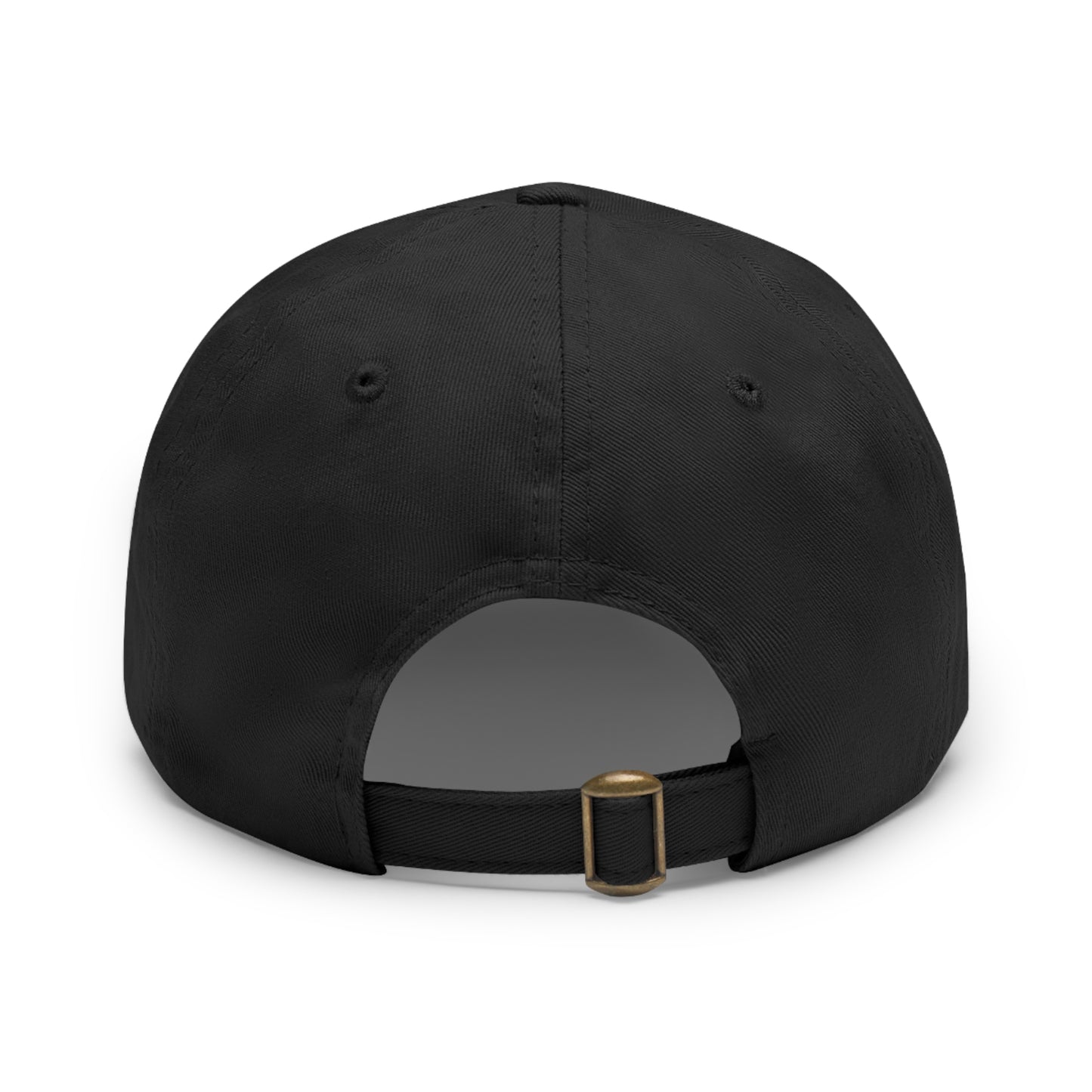 "Robcia335 Est. 2013" Dad Hat with Leather Patch (Round)