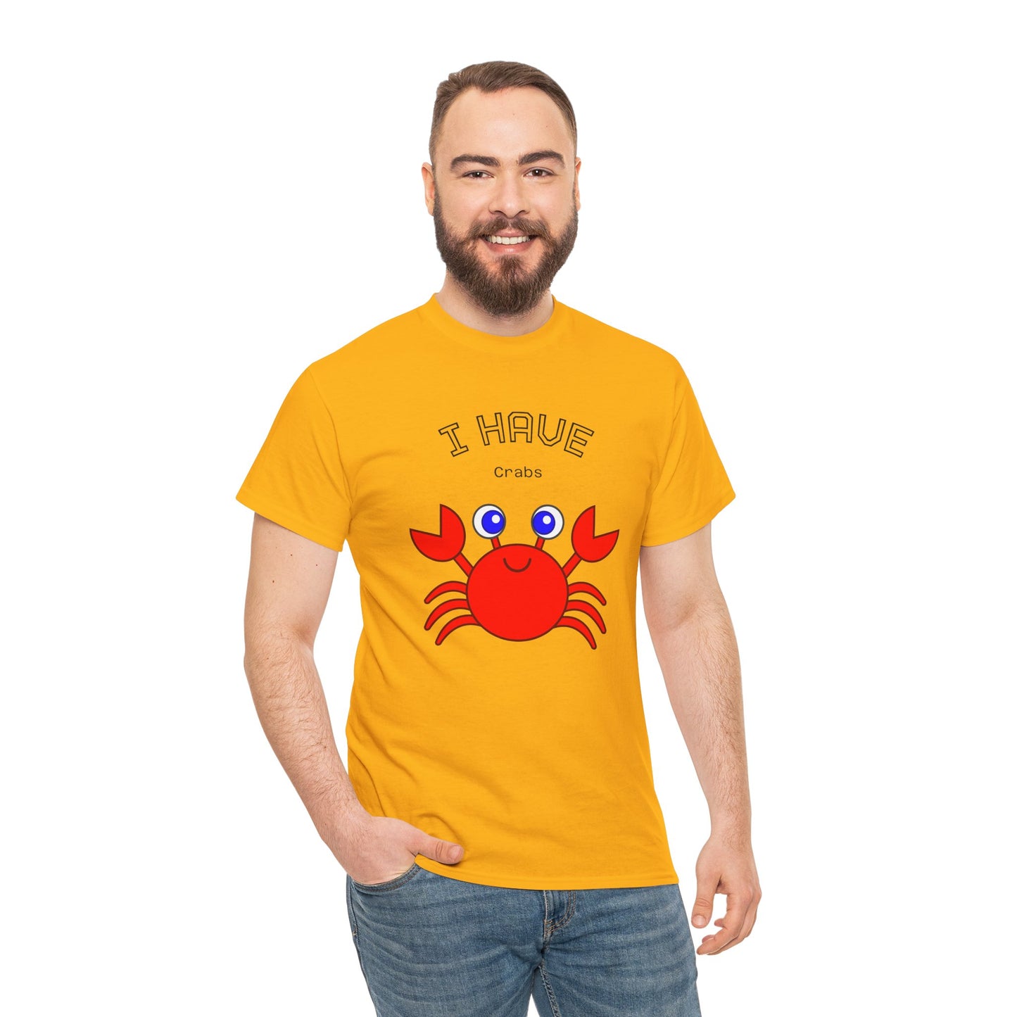 Funny "I Have Crabs" T-Shirt, Unisex Cotton Tee (Light Colors)