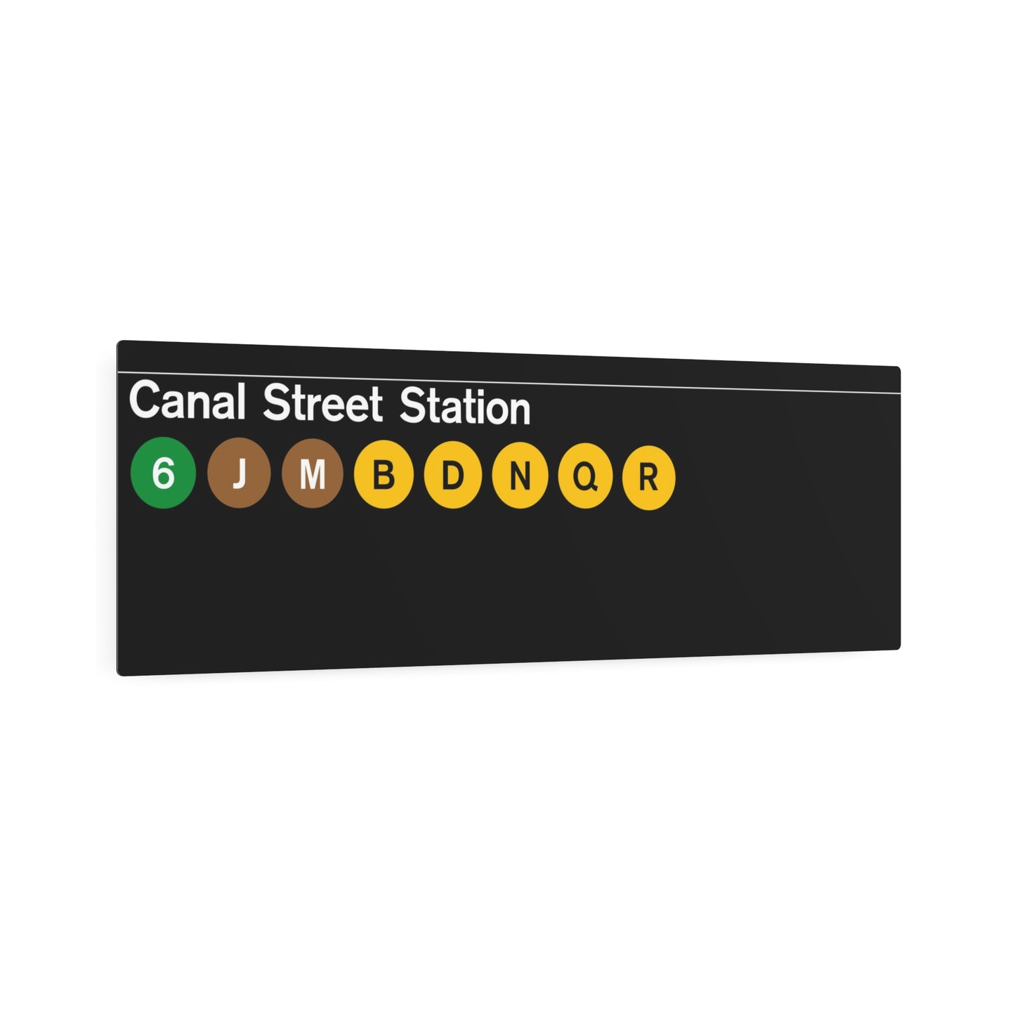NYC Subway Late 1980s Canal Street (Standard) Metal Art Replica Sign